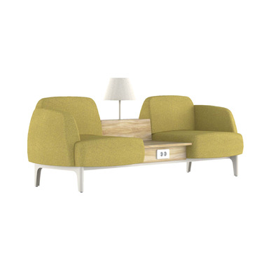 Bounty Ahşap Sehpa Detaylı Bekleme Koltuğu - küçük detay görsel 4 - Bekleme Koltukları