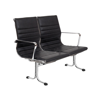 brenvora krom ayaklı ikili bekleme koltuğu