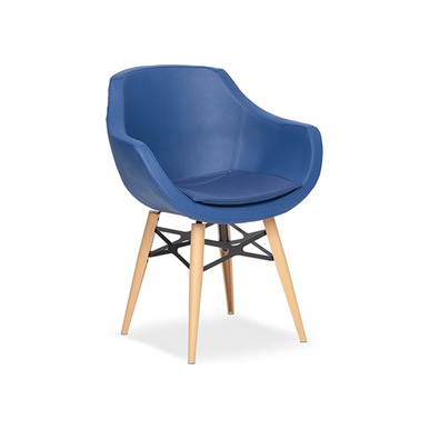 calder ahşap görünümlü plastik ayaklı bekleme koltuğu