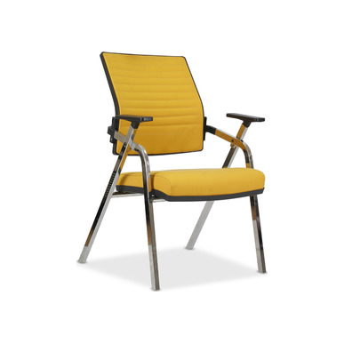 confer krom ayaklı derili sandalye