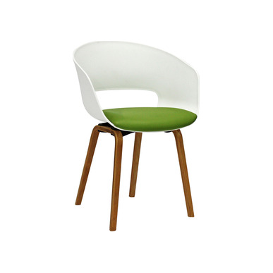 conta plus kontra ahşap ayak beyaz gövde oturak döşemeli bekleme koltuğu