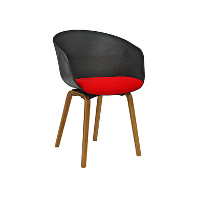 conta plus kontra ahşap ayak oturak döşemeli bekleme koltuğu