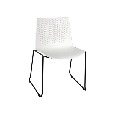 coon beyaz plastik boyalı kolsuz sandalye