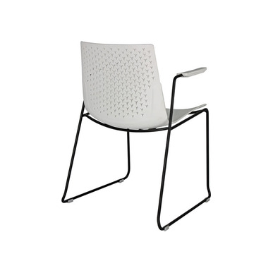 coon beyaz plastik boyalı sandalye - küçük detay görsel 2