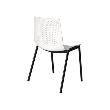 coon beyaz plastik boyalı tasarım sandalye - küçük detay görsel 2