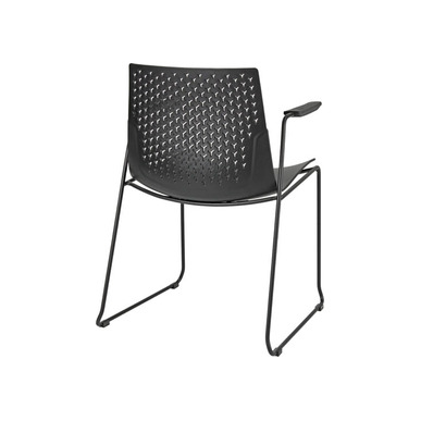 coon siyah plastik boyalı sandalye