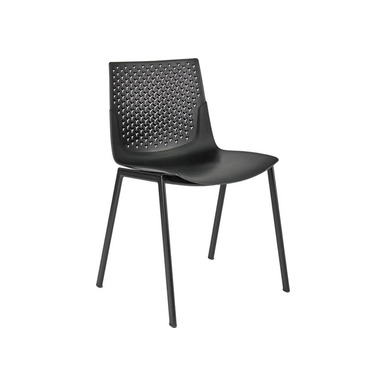 coon siyah plastik boyalı tasarım sandalye