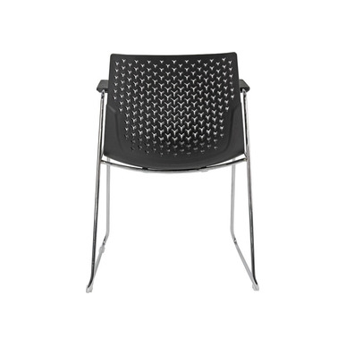 coon siyah plastik krom sandalye - küçük detay görsel 2