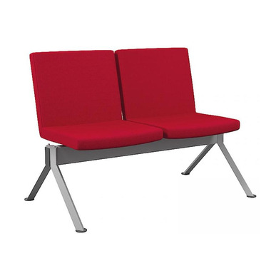 durance boyalı metal ayak kolsuz ikili bekleme koltuğu