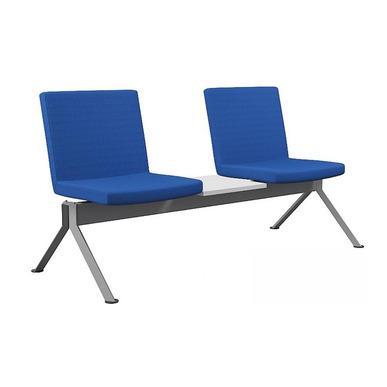 durance boyalı metal ayak kolsuz ikili sehpalı bekleme koltuğu