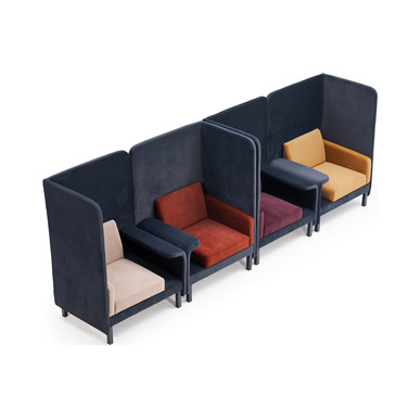 erfa bölmeli sağ bekleme koltuğu - küçük detay görsel 5