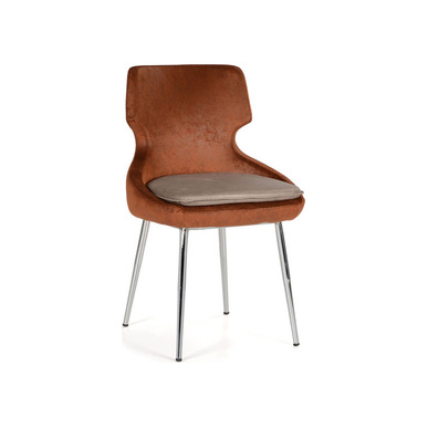 forsva dört krom ayaklı minderli sandalye