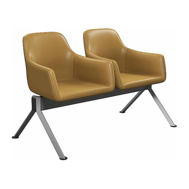 inside boyalı üçgen profil ayak ikili bekleme koltuğu