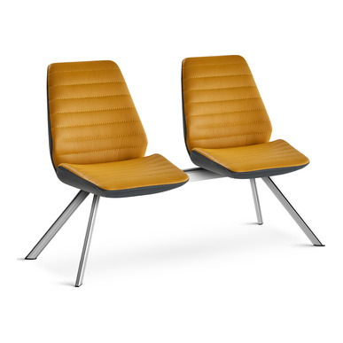 lopment krom profil ayak ikili bekleme koltuğu