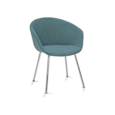 massive plastik gövde döşemeli 4lü krom pingolu boru ayak bekleme koltuğu