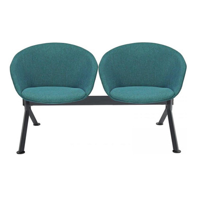 massive plastik gövde döşemeli ikili bekleme koltuğu