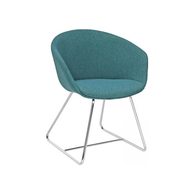 massive plastik gövde döşemeli krom ayak bekleme koltuğu