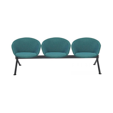 massive plastik gövde döşemeli üçlü bekleme koltuğu