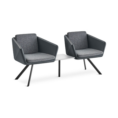 menso minderli modern ikili sehpalı bekleme koltuğu