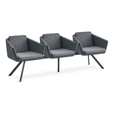 menso minderli modern üçlü bekleme koltuğu