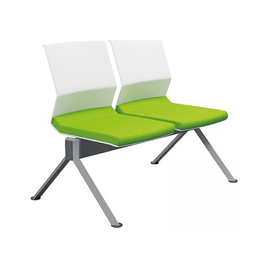 moor metal ayak kolsuz  beyaz plastik gövde ikili bekleme koltuğu