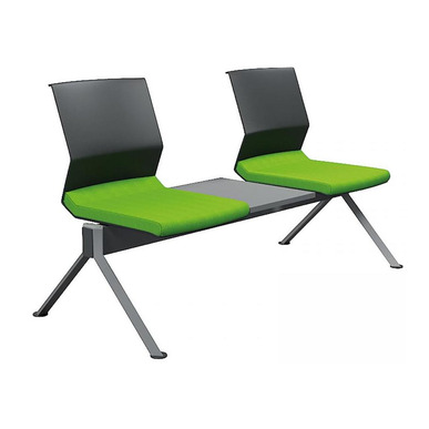 moor metal ayak kolsuz ikili sehpalı bekleme koltuğu