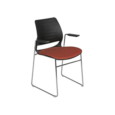 neck siyah plastik gövde kollu bekleme koltuğu