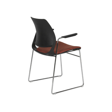 Neck Siyah Plastik Gövde Kollu Bekleme Koltuğu - küçük detay görsel 2 - Bekleme Koltukları