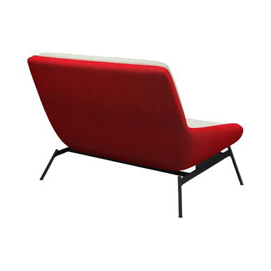 pair boyalı metal ayak ikili bekleme koltuğu - küçük detay görsel 3