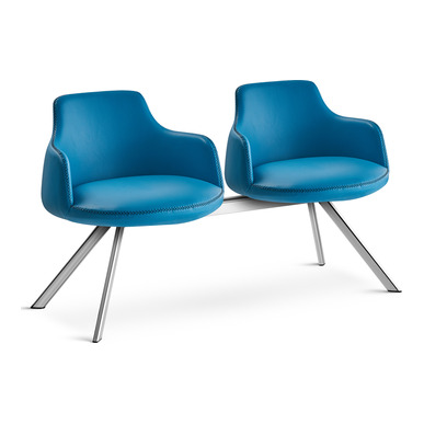 povar derili krom ayak ikili bekleme koltuğu