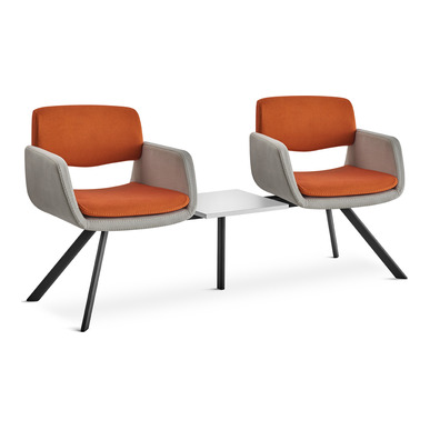 reser minderli ikili sehpalı bekleme koltuğu