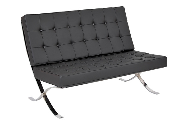 salmora krom ayaklı üçlü bekleme koltuğu