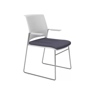 settle beyaz plastik gövde krom ayak bekleme koltuğu