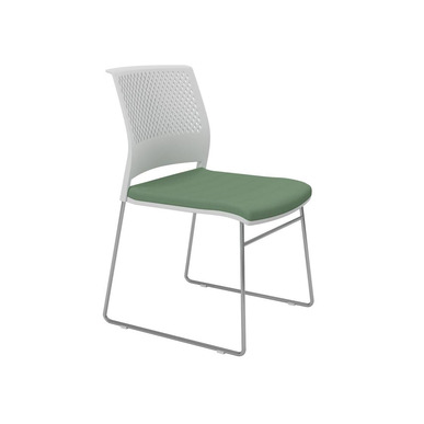 settle beyaz plastik gövde krom ayak kolsuz bekleme koltuğu