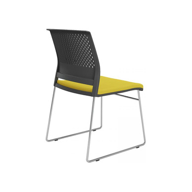 settle plastik gövde krom ayak kolsuz bekleme koltuğu - küçük detay görsel 2