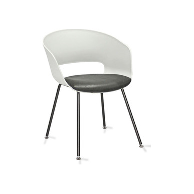 tereos plus beyaz gövde oturak döşemeli 4lü boyalı pingo ayak bekleme koltuğu