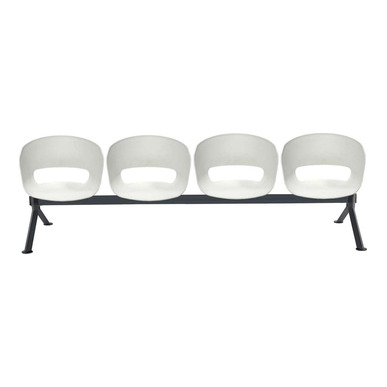 tereos plus beyaz plastik gövde dörtlü bekleme koltuğu