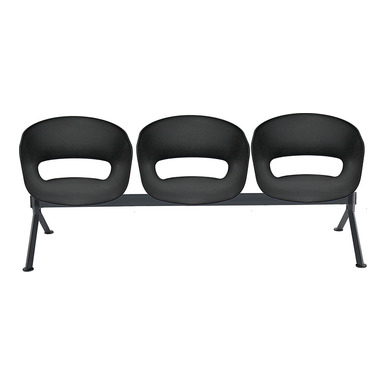 tereos plus siyah gövde üçlü bekleme koltuğu