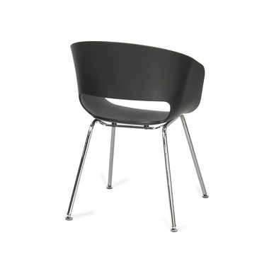 tereos plus siyah plastik gövde 4lü krom boru pingo ayak bekleme koltuğu - küçük detay görsel 2