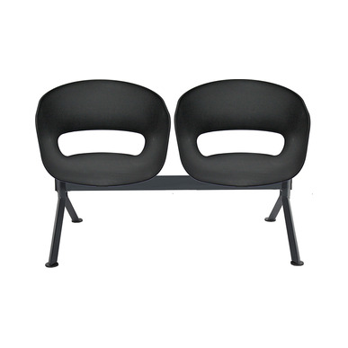 tereos plus siyah plastik gövde ikili bekleme koltuğu