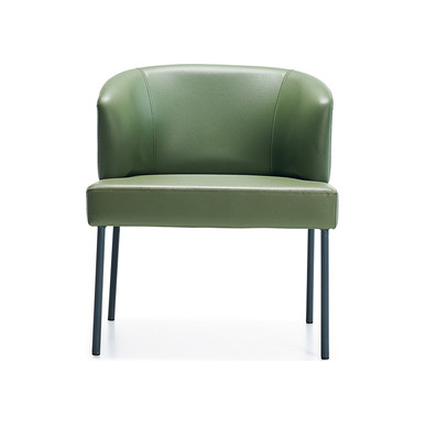 thiner deri döşemeli boru ayak tekli beklemek koltuğu