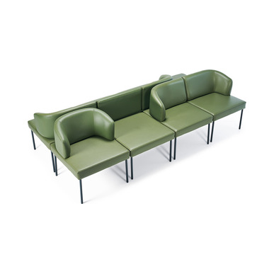 Thiner Deri Döşemeli Boru Ayak Tekli Beklemek Koltuğu - küçük detay görsel 4 - Bekleme Koltukları