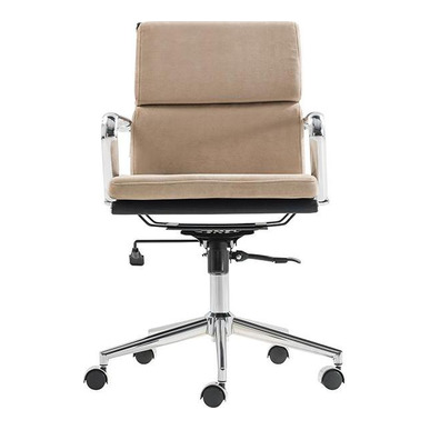 clarity krom kumaş döşeme çalışma koltuğu