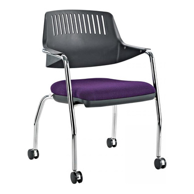 comrade krom sırt plastik 4lü boru ayak toplantı koltuğu