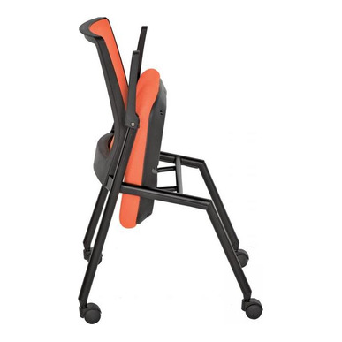 drape boyalı katlanabilir boru ayak toplantı koltuğu - küçük detay görsel 2