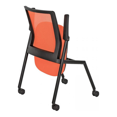 drape boyalı katlanabilir boru ayak toplantı koltuğu - küçük detay görsel 5