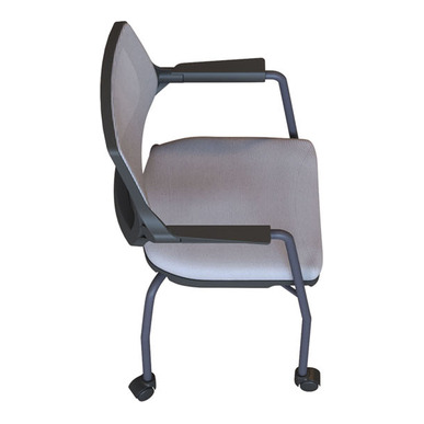 halrey dört teker boyalı ayak sırt fileli toplantı koltuğu - küçük detay görsel 4