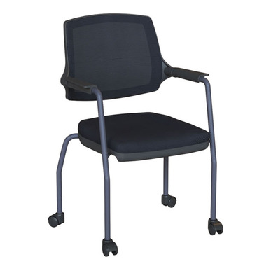 halrey dört teker boyalı ayak sırt fileli toplantı koltuğu - küçük detay görsel 5