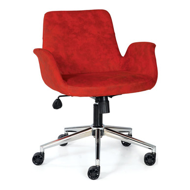 iskan krom ayaklı çalışma koltuğu