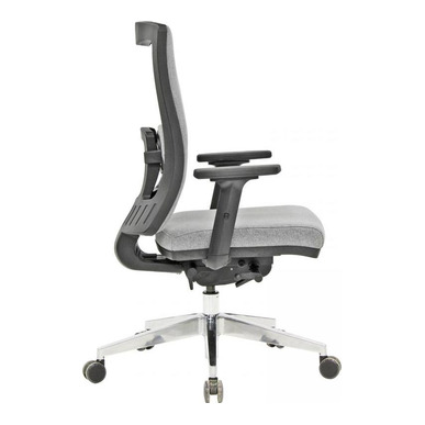 loosen döşemeli alüminyum ayak ayarlı kol başlıksız kızaklı senkron mekanizma çalışma koltuğu - küçük detay görsel 2